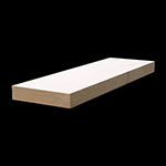 3/4" x 3-1/2" F/J Primed Poplar Lumber 1x4
