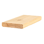 1" x 5-1/2" Kild Dried Select Tight Knot (STK) Western Red Cedar Decking (w/ radius edges)