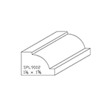 1-1/8" x 1-5/8" Poplar Custom Corner Bead - SPL9002