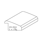 1" x 1-13/16" F/J Primed Poplar Custom Backband - SPL9010