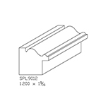 1.200" x 1.312" Cherry Custom Backband - SPL9012