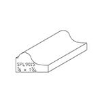 7/8" x 1-7/16" Ash Custom Shoe Moulding - SPL9015