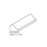 0.635" x 0.775" White Oak Custom Shoe Moulding - SPL9030