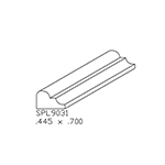 0.445" x 0.700" Hard Maple Custom Shoe Moulding - SPL9031