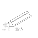 5/8" x 3/4" Hickory Custom Cabinet Moulding - SPL9041