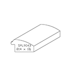 0.814" x 1-1/2" Walnut Custom Backband - SPL9043