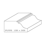 1-1/3" x 2.850" Natural Alder Custom Brick Moulding - SPL9093