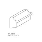 0.985" x 1.245" F/J Primed Poplar Custom Backband - SPL9099