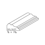 5/8" x 1-3/16" Cherry Custom Shoe Moulding - SPL9127