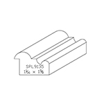 1-1/16" x 1-5/8" Hard Maple Custom Picture Frame - SPL9135