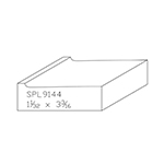 1.031" x 3-3/16" Custom Brazilian Cherry Miscellaneous Moulding - SPL9144