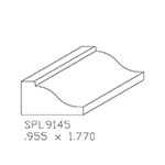 0.955" x 1.770" African Mahogany Custom Cabinet Moulding - SPL9145