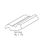 11/16" x 1-3/4" Natural Alder Custom Panel Moulding - SPL9160