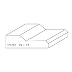 1-1/8" x 3-3/4" Ash Custom Casing - SPL9171