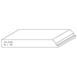 3/4" x 5-1/2" Brazilian Cherry Custom Baseboard - SPL9198