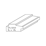 3/4" x 1-3/4" Quarter Sawn White Oak Custom Base Cap - SPL9209