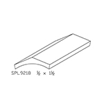 1/2" x 1-1/2" Cherry Custom Inside Corner - SPL9218