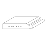 3/4" x 4-1/4" Ash Custom Baseboard - SPL9226