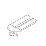 11/16" x 1-3/8" Hickory Custom Bed Moulding - SPL9241