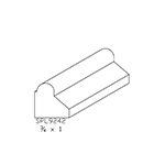 3/4" x 1" Poplar Custom Bed Moulding - SPL9242