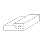 3/4" x 2-1/4" Custom Poplar Miscellaneous Moulding - SPL9243