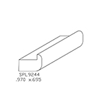 0.695" x 0.970" Knotty Eastern White Pine Custom Backband - SPL9244