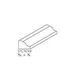 9/16" x 3/4" Poplar Custom Shoe Moulding - SPL9248