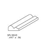 0.447" x 0.960" Quarter Sawn Red Oak Custom Shoe Moulding - SPL9249