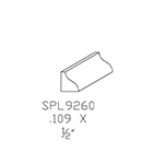 9/16" x 9/16" White Oak Custom Shoe Moulding - SPL9260