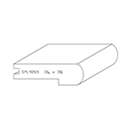 1-1/16" x 3-1/2" F/J Primed Poplar Custom Landing Tread Nosing - SPL9265