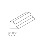 3/4" x 7/8" Hard Maple Custom Shoe Moulding - SPL9292