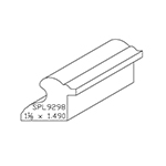 1-1/8" x 1.490" White Oak Custom Backband - SPL9298