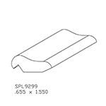 0.655" x 1.550" White Oak Custom Panel Moulding - SPL9299