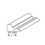 5/8" x 1-1/4" Hickory Custom Cabinet Moulding - SPL9300