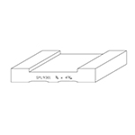 3/4" x 4-11/16" Ash Custom Shoe Rail - SPL9301