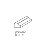 3/8" x 1/2" Poplar Custom Shoe Moulding - SPL9302
