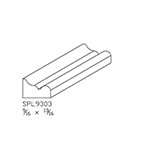 0.545" x 0.800" Natural Alder Custom Shoe Moulding - SPL9303