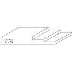 3/4" x 5-1/2" Hickory Custom Baseboard - SPL9305