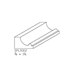 3/4" x 1-1/4" Red Oak Custom Shoe Moulding - SPL9312