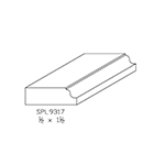 1/2" x 1-1/2" Custom Knotty Eastern White Pine Miscellaneous Moulding - SPL9317