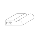 3/4" x 2-1/2" Custom Poplar Miscellaneous Moulding - SPL9320