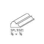 3/8" x 5/8" Brazilian Cherry Custom Shoe Moulding - SPL9321