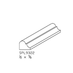 1/2" x 5/8" White Oak Custom Shoe Moulding - SPL9322