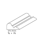 5/8" x 1-1/4" Ash Custom Shoe Moulding - SPL9331