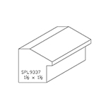 1-1/2" x 1-1/2" Cherry Custom Backband - SPL9337