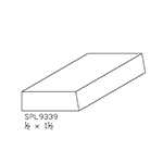 1/2" x 1-1/2" Custom Hickory Miscellaneous Moulding - SPL9339