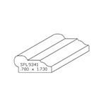 0.780" x 1.730" Custom Poplar Miscellaneous Moulding - SPL9341