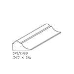 0.520" x 1-1/16" Quarter Sawn Red Oak Custom Shoe Moulding - SPL9369