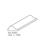 0.415" x 0.950" White Oak Custom Applied Bead - SPL9380