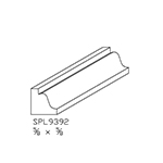 5/8" x 5/8" African Mahogany Custom Shoe Moulding - SPL9392